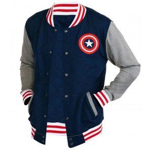 Marvel Snap Button Up Long Sleeve Bomber Jacket